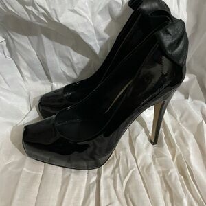 Dolce Vita Black Patent Leather Bow Pump Size 7.5